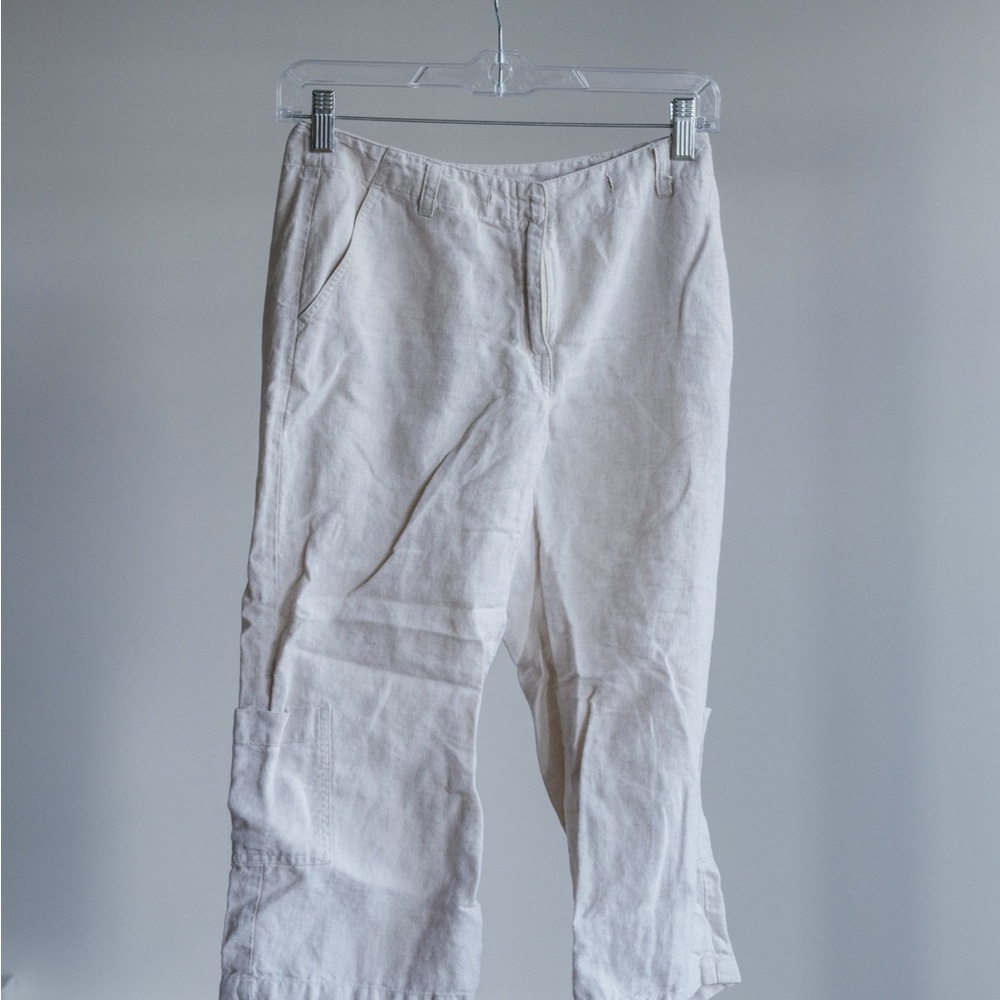 Women’s White Linen Pants